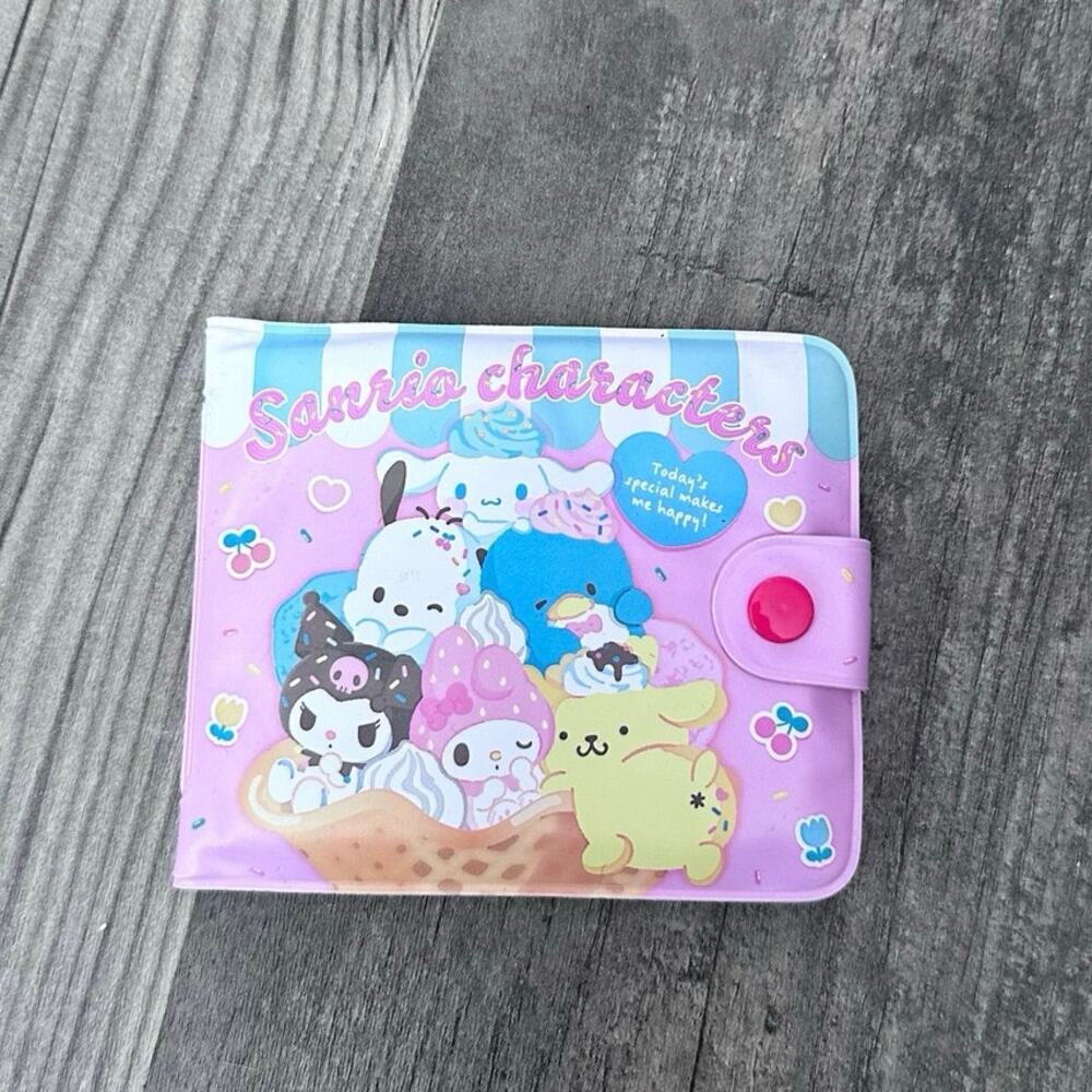 sanrio characters ice cream themed vinyl wallet